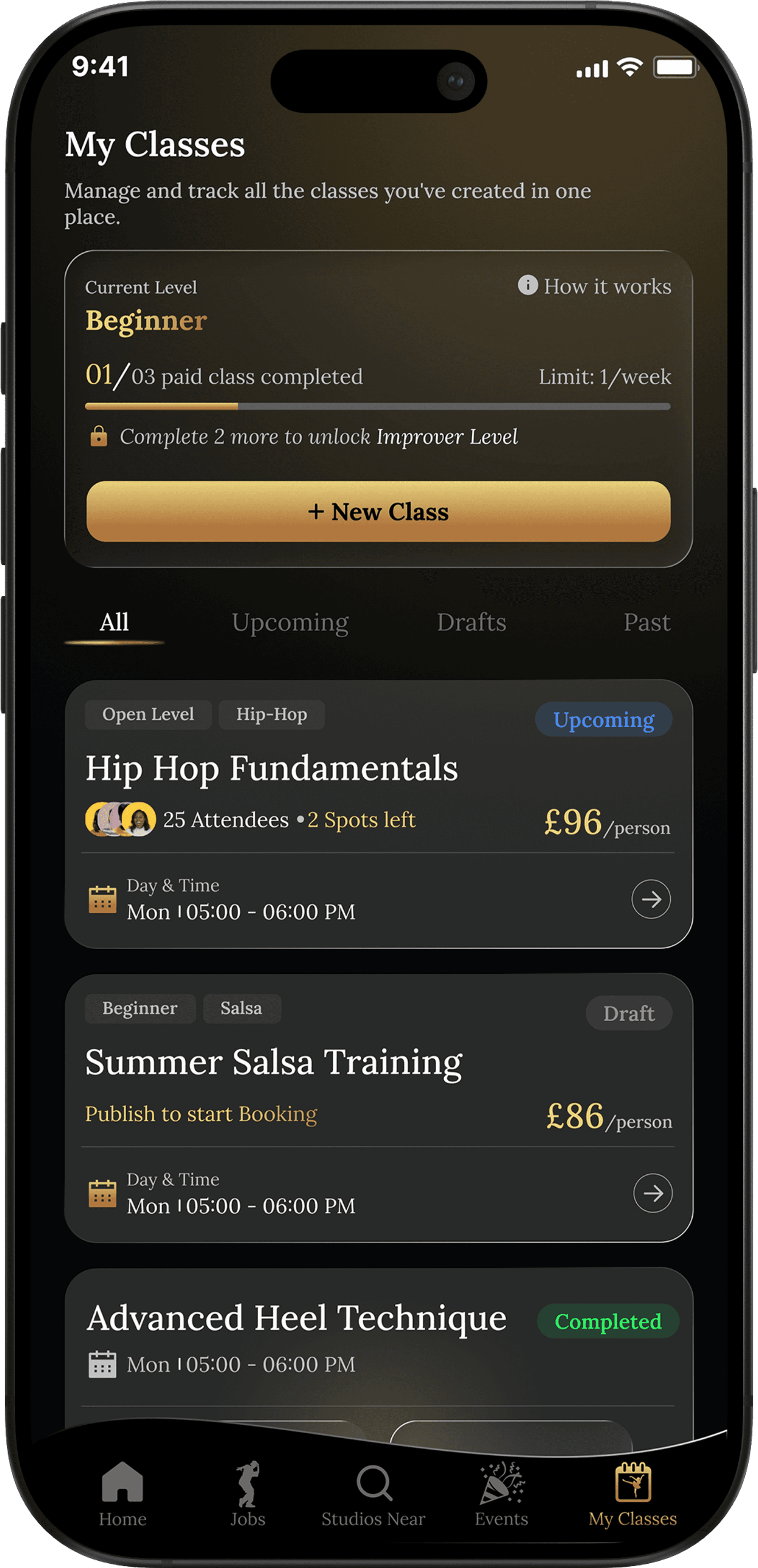 FlowDance app — slide 1