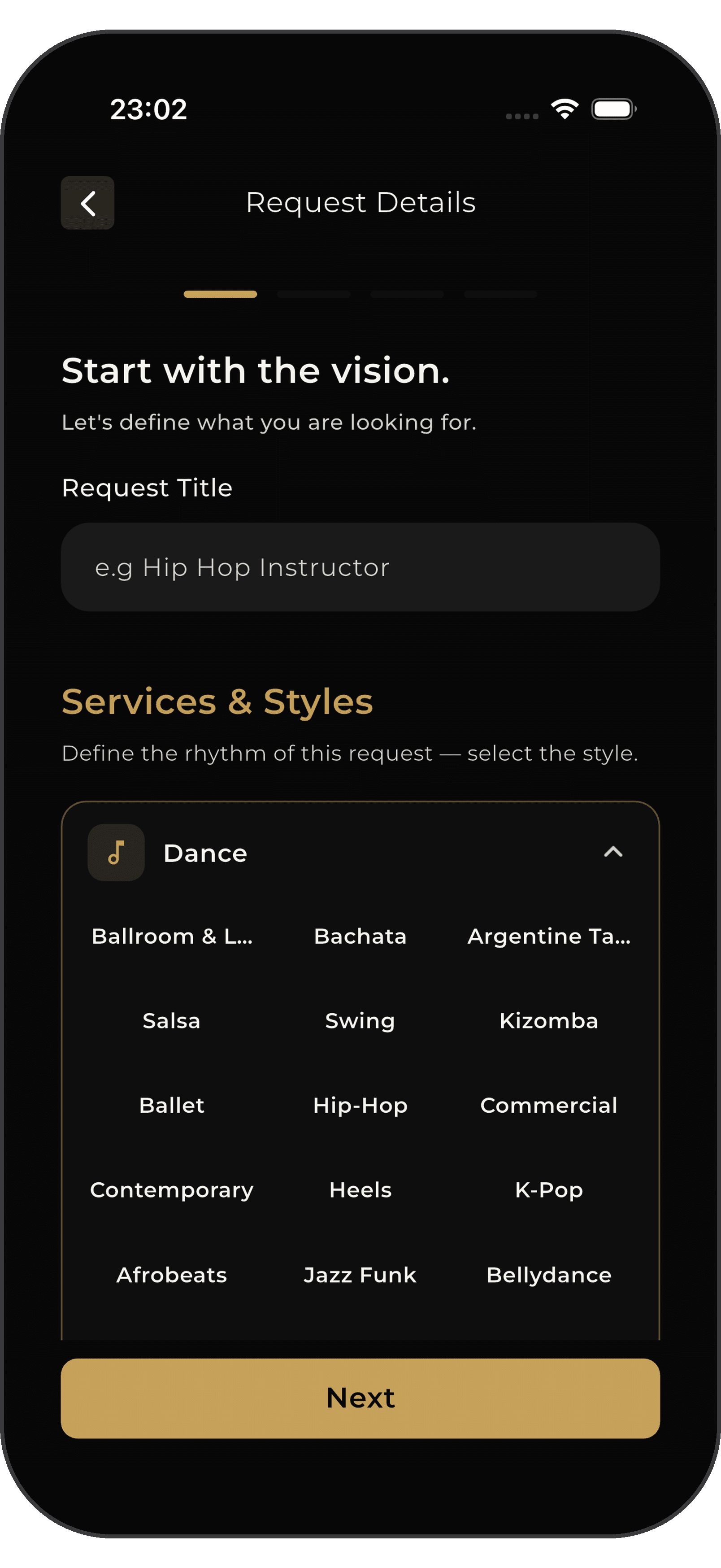 FDC One app screen