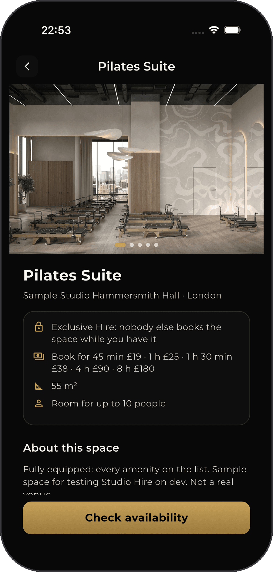 FDC One Studio Hire: a space with its lengths and prices